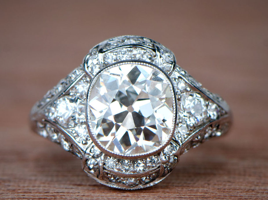 ESTATE DIAMOND JEWELRY SAYING I DO TO ANTIQUE  AND VINTAGE  