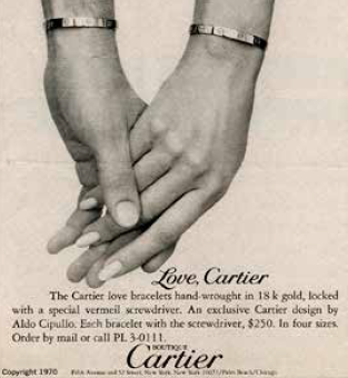 cartier love bracelet left or right arm