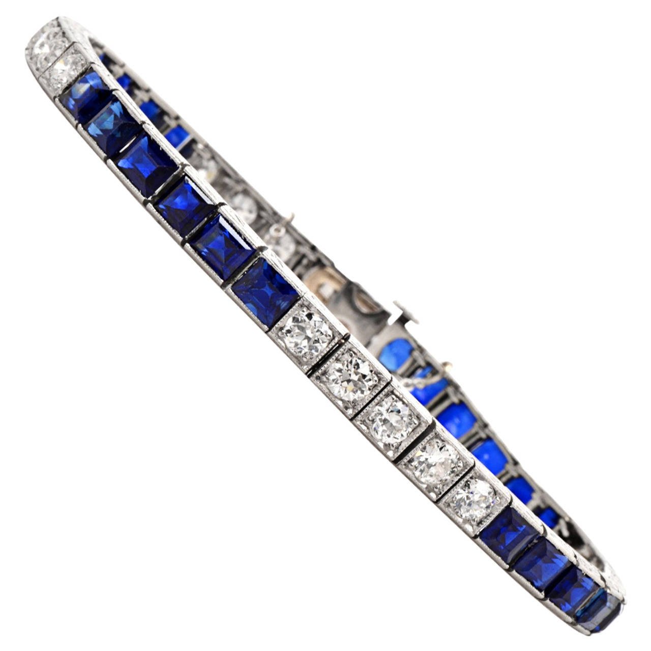 Tiffany & Co. Art Deco Diamond Line Bracelet